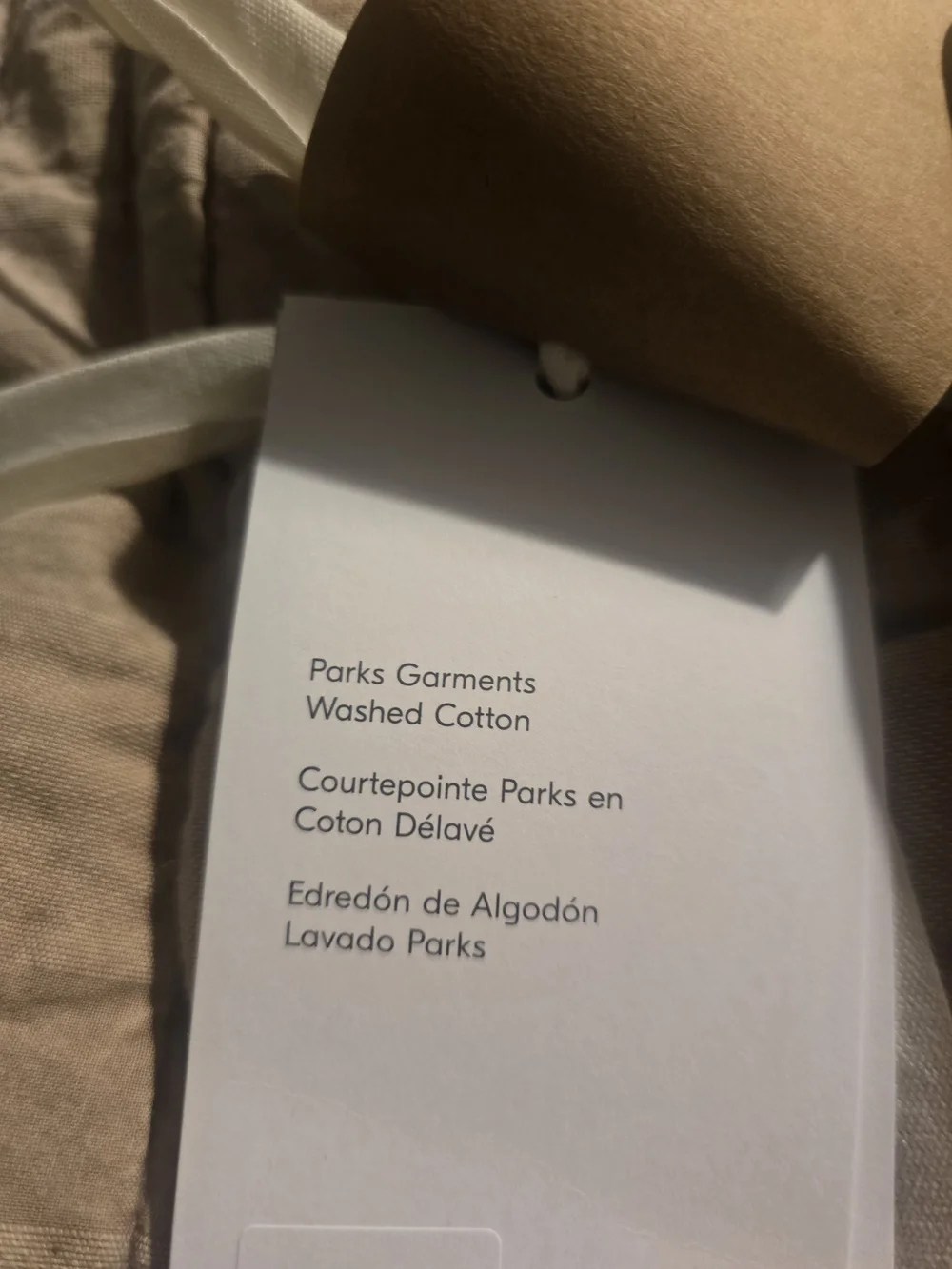NEW!!! WEST ELM Parks Washed Cotton Quilt, King/California King,